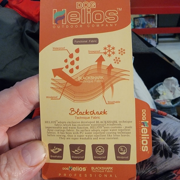 HELIOS DOG pet SNOWSUIT outfit jacket coat - RED - Picture 7 of 11